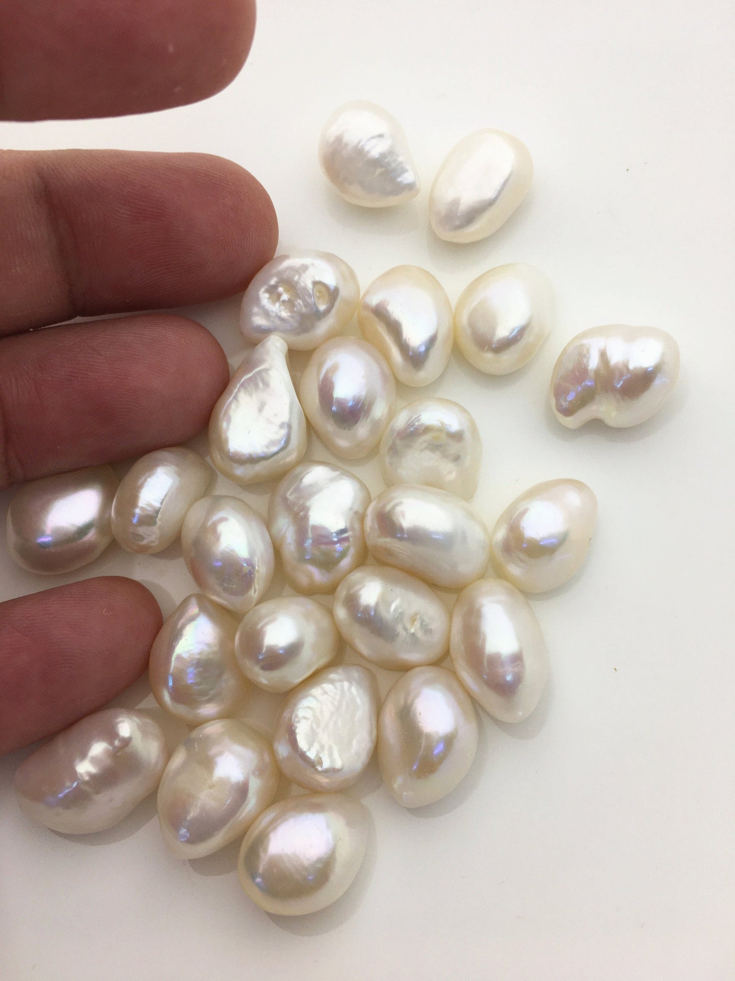 10pcs AAA 11.5-12.5mm white long nugget freshwater pearls,white baroque pearl,irregular pearl,pearl wholesale supply China, LM12-T5