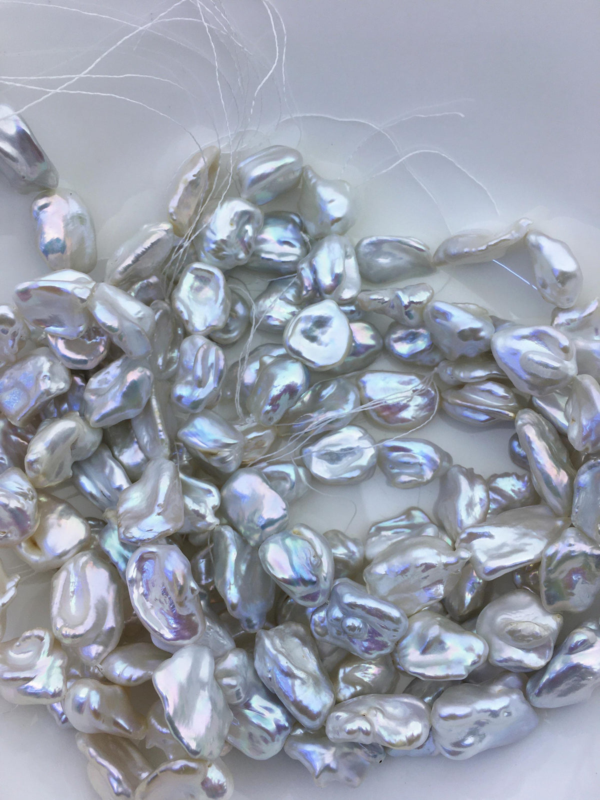 AA+ 14-16mm white thick keshi Freshwater Pearl,Loose Freshwater Pearl,wholesale price,china wholesale pearl,ZS-200-90