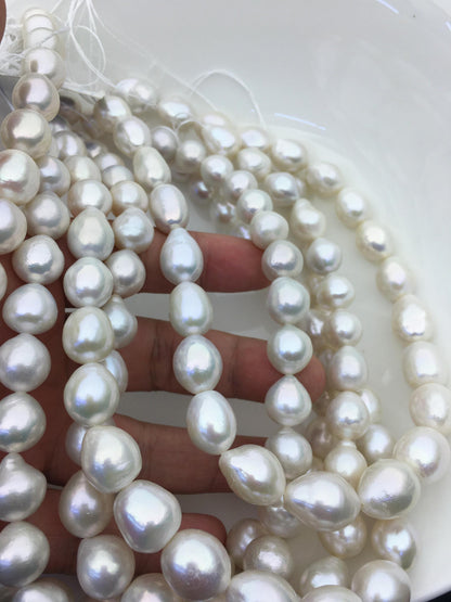 AAA- 12-14mm white big drop Edison Freshwater Pearl,ED12-2A-5-12