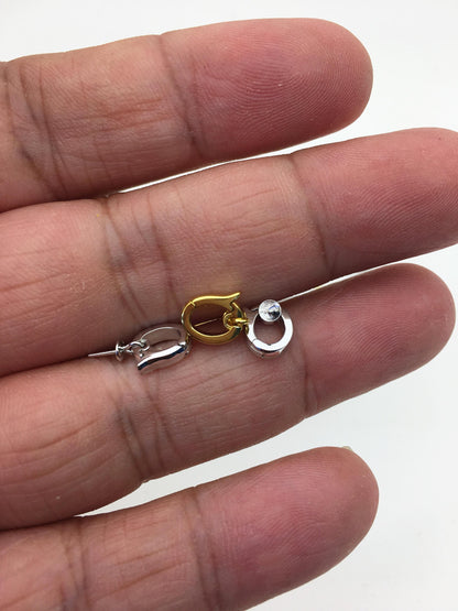 2pcs 6x8mm Silver/Gold S925 sterling sliver pendant hook, for pendant,for DIY,wholesale,ASL-P-006
