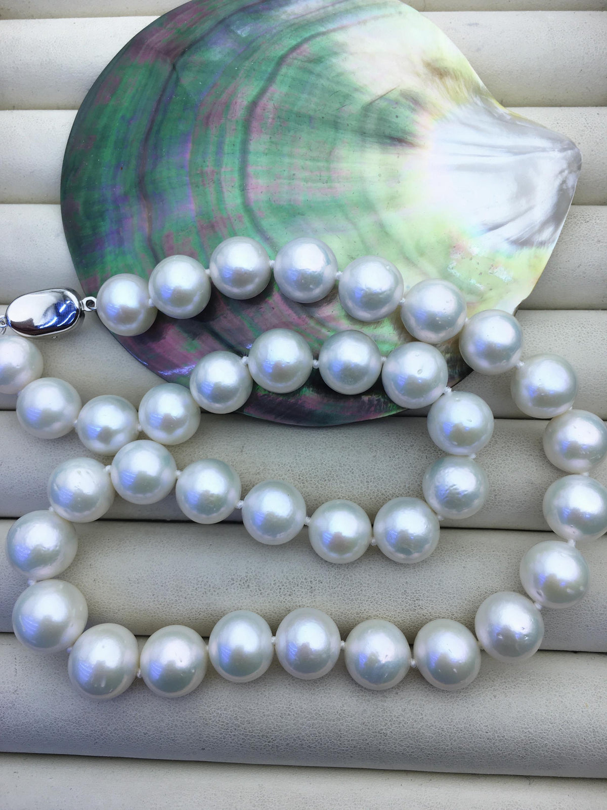 17.5 inches AA+ 11-13mm white round freshwater Pearl necklace,genuine freshwater Pearl necklace, Natural Pearl Necklace,NPN1-068