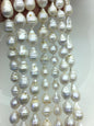 15.5'' AA 10-12mm white flame ball pearl,FL15-2A-5-78