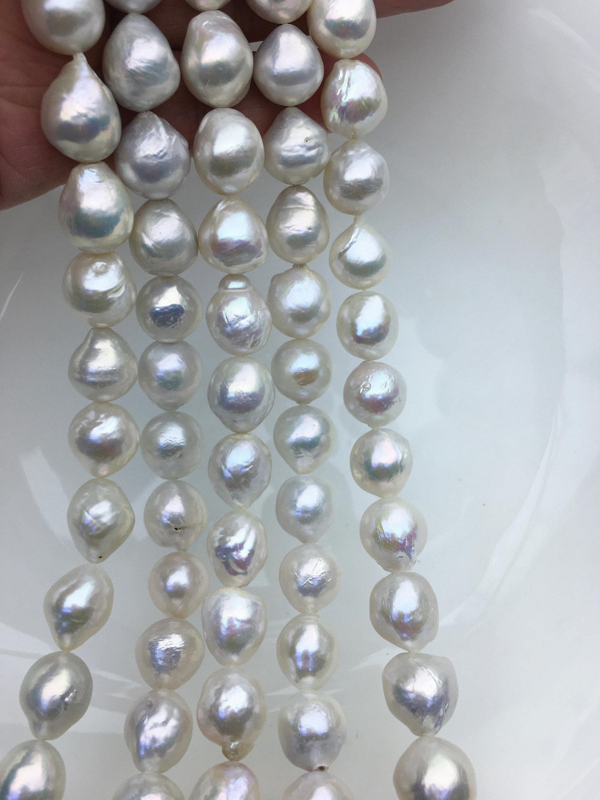 AA+ 11-14mm white big drop Edison Freshwater Pearl,ED12-2A-5-63