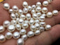 10pcs AAA 7.5-8mm high luster button round freshwater pearl,half drilled,BTN7-4A-1-4