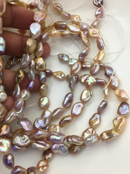 AAA 8-10mm natural pink purple keshi Freshwater Pearl,DIY Loose Freshwater Pearl,wholesale price,china wholesale pearl,ZS-200-121-16