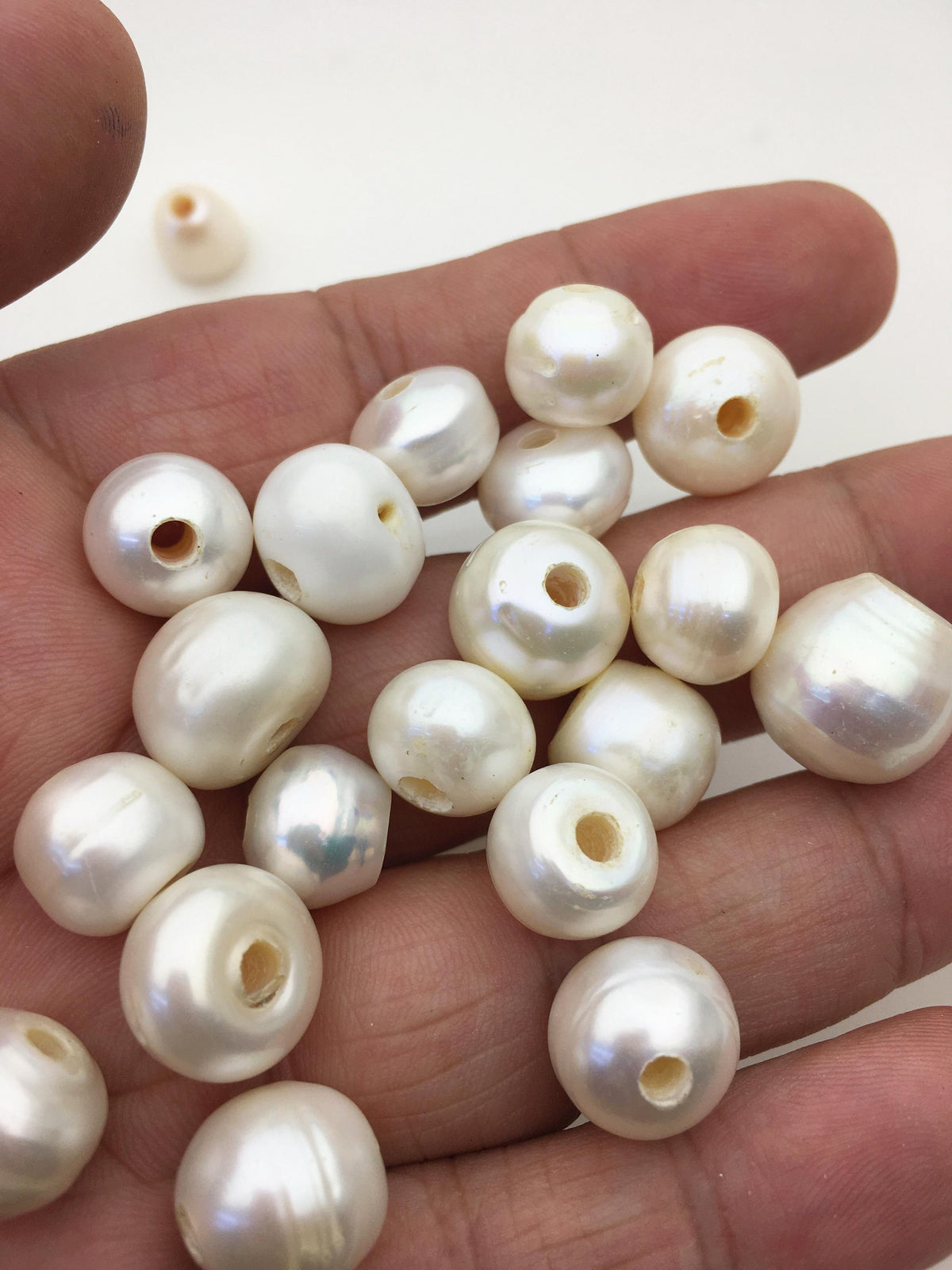 20pcs AA+ 11.5-14mm Big white button freshwater pearls,3mm large hole,Rondelle pearl Beads,loose freshwater pearl,DIY material,SM13-T3