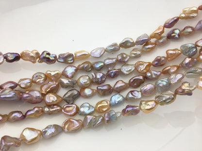 AAA 8-10mm natural pink purple thick keshi Freshwater Pearl,DIY Loose Freshwater Pearl,ZS-200-121-11