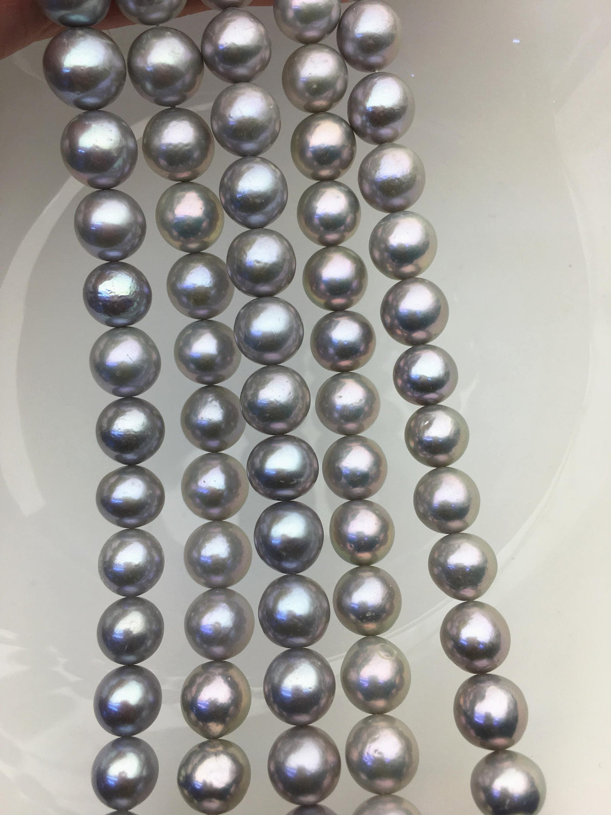 AA+ 10-12mm gray round freshwater pearls,loose pearl beads,round pearl string,pearl necklace DIY jewelry material,RP11-3A-12