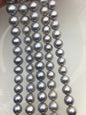 AA+ 10-12mm gray round freshwater pearls,loose pearl beads,round pearl string,pearl necklace DIY jewelry material,RP11-3A-12
