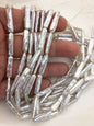 15.5'' AA+ 5-6mm White rectangle pearls,ZS-80-17