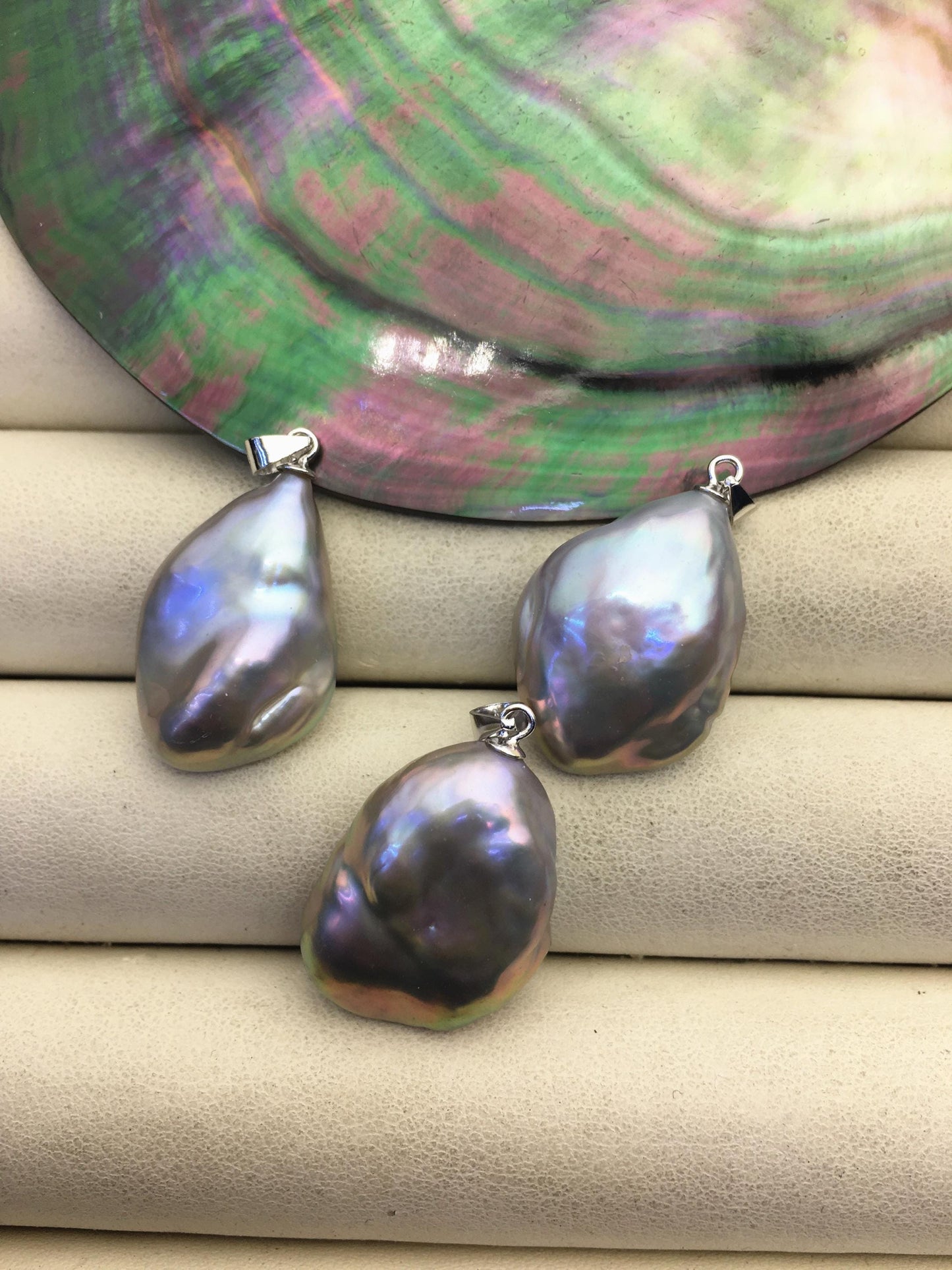 1pc AAA 15-17mm Huge Gray Baroque pearl pendant,NC1-T16-1