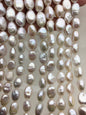 AA+ 9-11mm White ellipse Freshwater Pearl,ZS-119-10