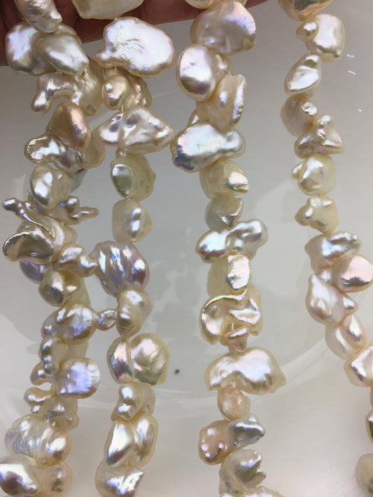 AA+ 11-15mm light pink keshi freshwater pearl,ZS-130-4