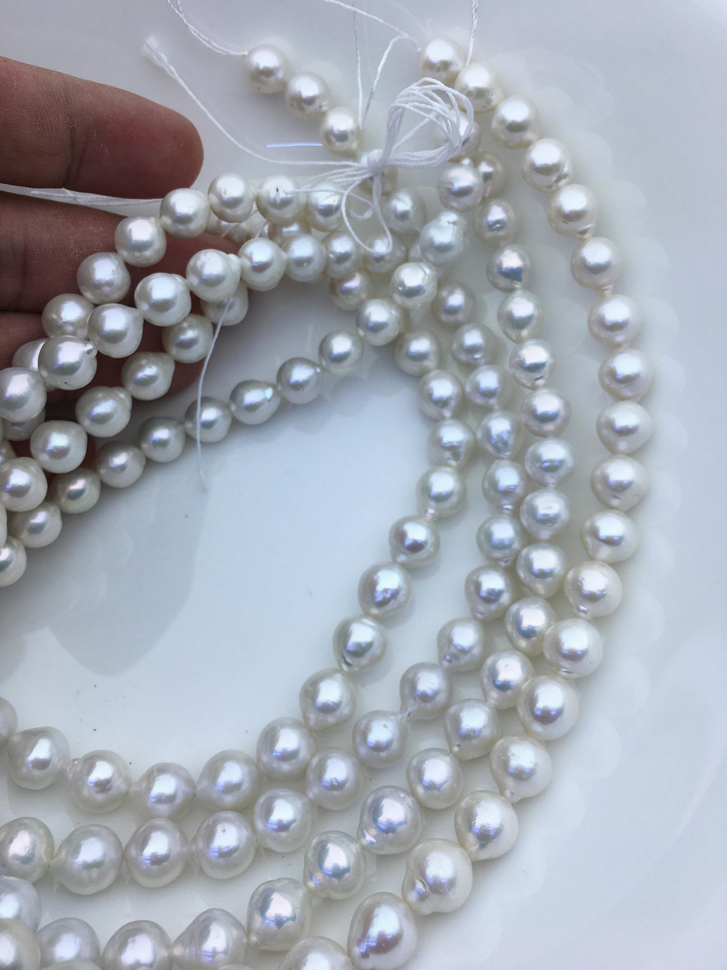 AA+ 9-11mm white short teardrop freshwater pearls,Christmas,Valentine's Day gift,for pearl necklace,Love,Happiness,LR10-T6