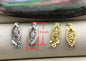 1pc Vintage Clasp Sterling Silver 13mmx 5.5mm,Silver Yellow Clasp,White Gold Clasp,ASL-CL-006