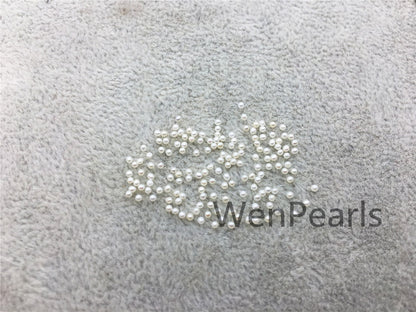 AAA 1.3-1.4mm white seed round freshwater pearls,small size white freshwater round loose pearl wholesale,tiny pearl supply,RP1-3A-2