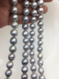 AA 11-13mm big gray baroque drop Edison Freshwater Pearl,ED12-2A-5-78