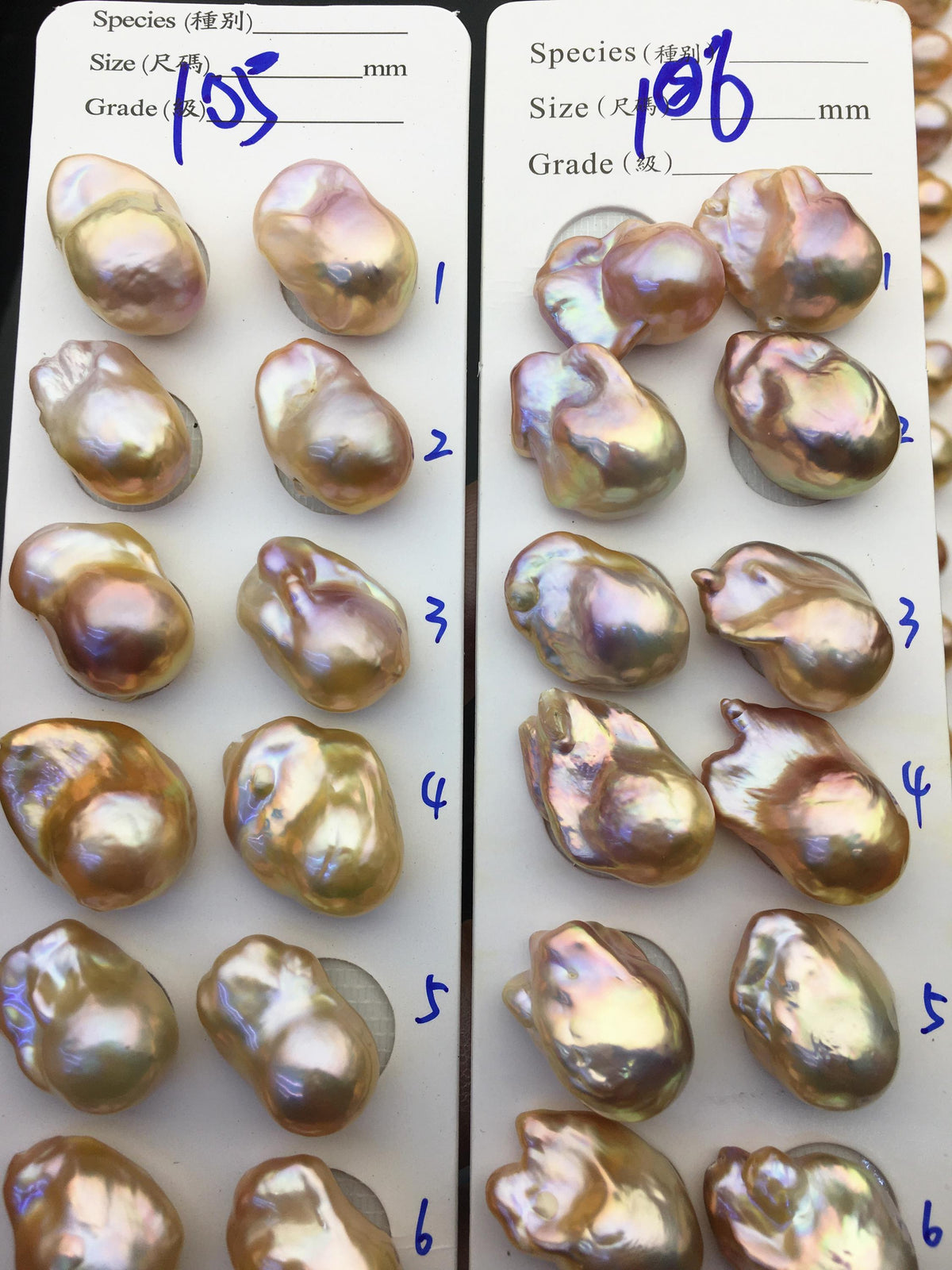 1 pair AAA 13-15mm Natural pink peach Rainbow Flame ball Pearl Pairs - large Baroque freshwater pearl pairs,Fire Ball Pearl,FL15-3A-8-28
