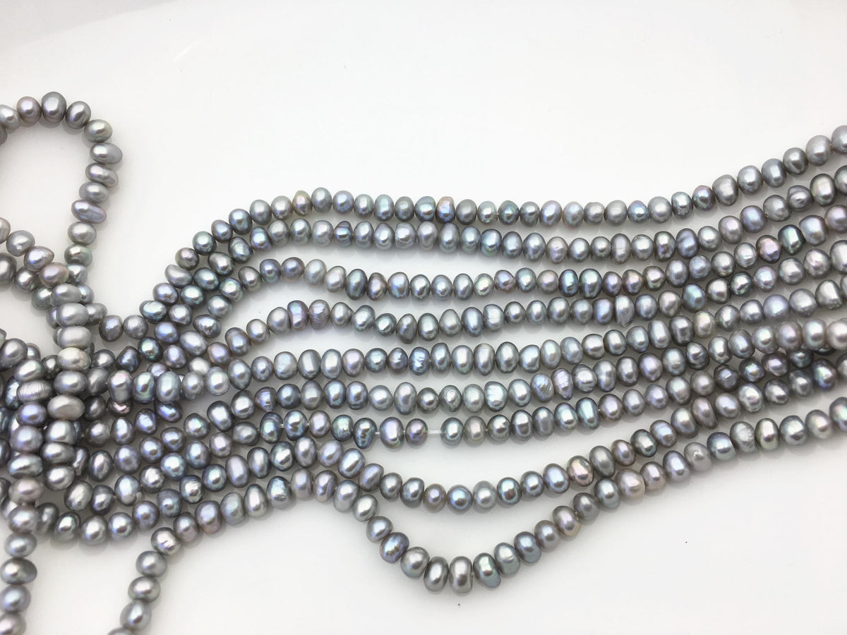 AA+ 4.5-5mm gray potato pearls,seed freshwater pearl,small size pearl,for pearl necklace,for earrings,CR4-T4