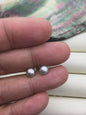1 pair AAA 6-7mm Golden Gray Rainbow Natural Color Pearl earrings, Sterling Silver,Wedding,Happiness,bridal,birthday,SE1-019