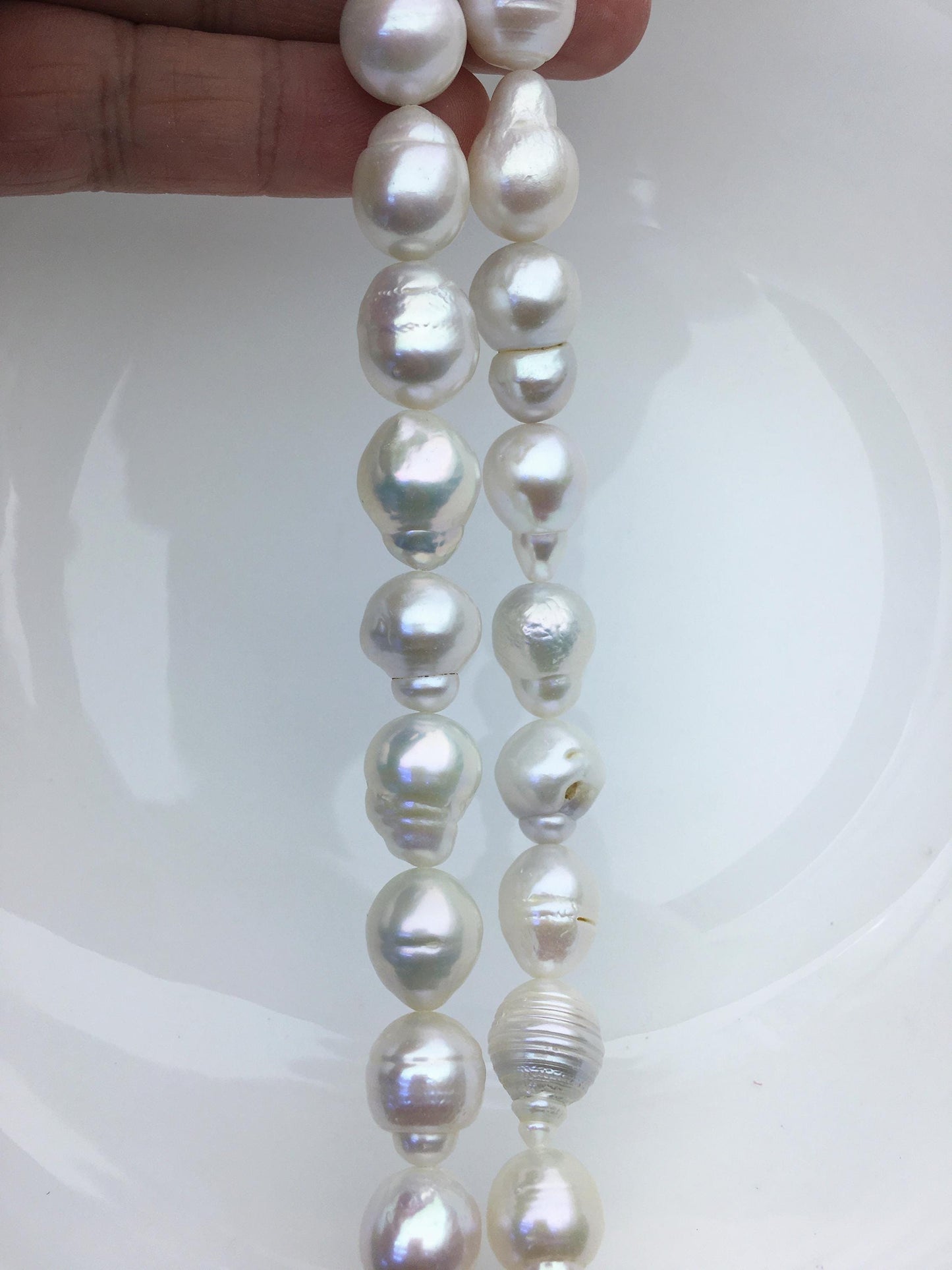 AA+ 11-13mm white drop Edison Freshwater Pearl,ED12-2A-5-3