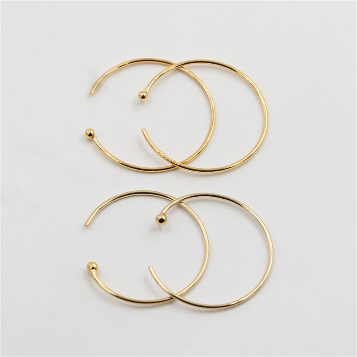 1 pair 0.62x26mm 14k goldfilled ear hook with loop,hooks findings , DIY earrings jewelry,AGF-ER-004