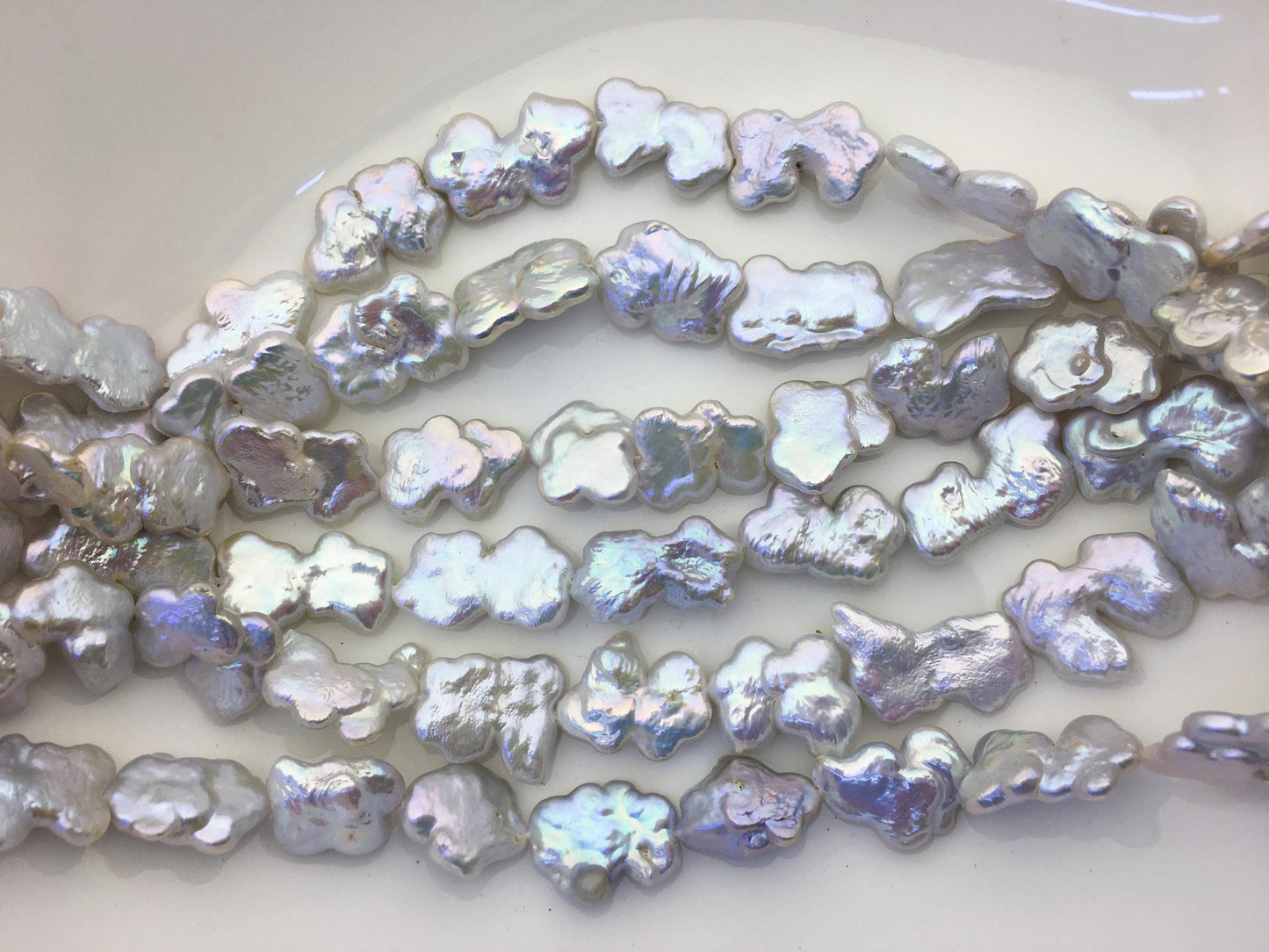 AAA 12-14mm white baroque Freshwater Pearl,ZS-119-38