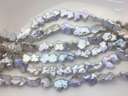 AAA 12-14mm white baroque Freshwater Pearl,ZS-119-38
