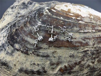 925 sterling silver cz stud earrings, Earwires findings , DIY earrings jewelry,ASL-ER-012