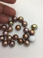 20pcs AAA 12-13mm Baroque Mabe Natural Mix Color Rainbow Freshwater Pearls,no hole,MB-T56