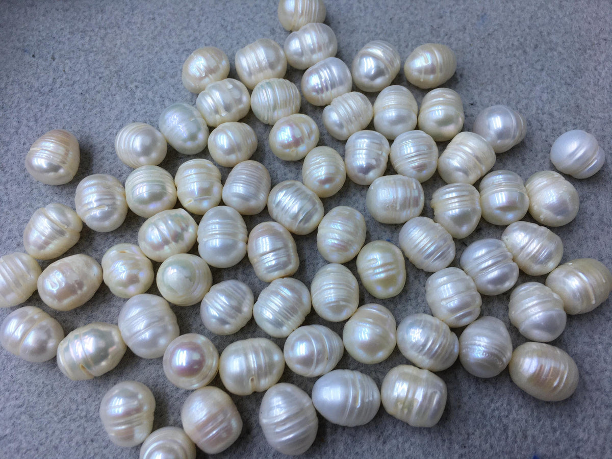 30pcs AA+ 10.3-11.3mm white rice freshwater pearls,no hole,LR11-T4