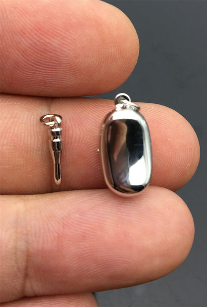 925 Sterling Silver or Alloy plated white gold Bean Shaped Clasp,Easy Push Clasp for pearl bracelet necklace,DIY clasp,ASL-CL-008