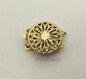 Two Strand Pearl Clasp, 14k Gold Filled Round Filigree Clasp-12.5mm,wholesale price,AGF-CL-002