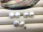 1 pair AA 13-14mm big white baroque round Pearl Stud Earrings,freshwater pearl earrings,Wedding,classic pearl studs,SE1-069-22