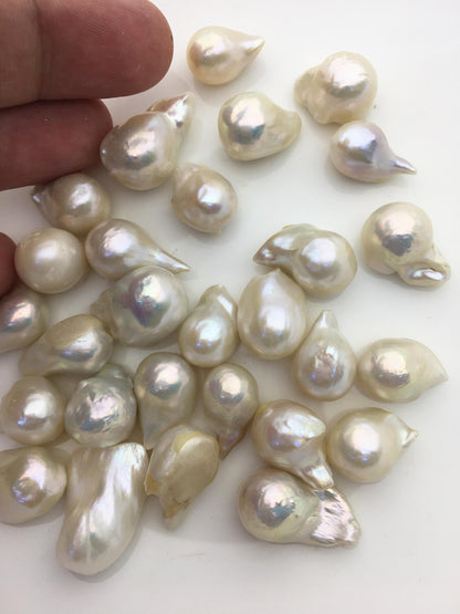 20pcs A 10-14mm Flameball Pearl,no hole,FL15-T2