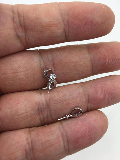 2pcs Cz zircon S925 sterling sliver pendant hook, for pendant,for DIY,wholesale,ASL-P-021