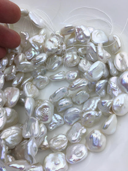 AA+ 14-16mm white keshi Freshwater Pearl,DIY Loose Freshwater Pearl,wholesale price,china wholesale pearl,ZS-200-105