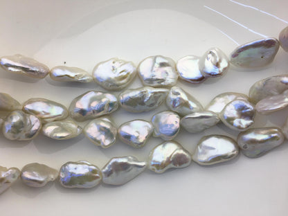 AA+ 13-19mm White baroque Freshwater Pearl,DIY Loose Freshwater Pearl,ZS-200-18