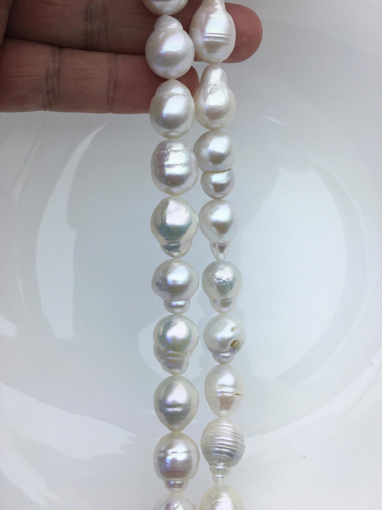 AA+ 11-13mm white drop Edison Freshwater Pearl,ED12-2A-5-3