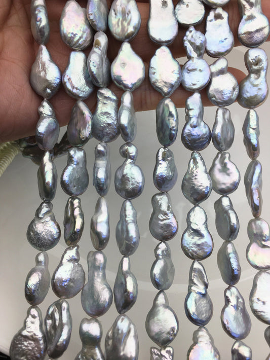AA+ 11-12mm Gray Tail Coin freshwater pearls,diy bead,flat round pearl bead,COIN12-2A-2-13