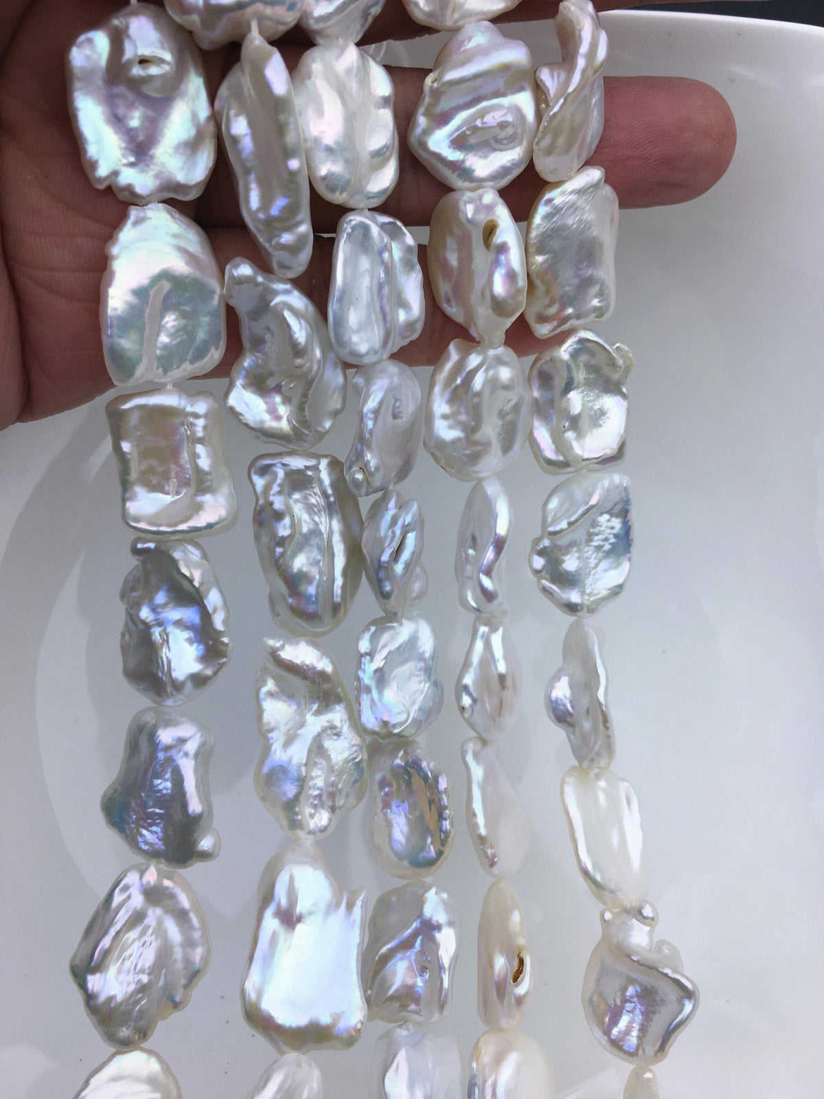 AA+ 14-16mm white keshi Freshwater Pearl,DIY Loose Freshwater Pearl,wholesale price,china wholesale pearl,ZS-200-91