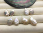 2 pairs AA+ 11-12x15-17mm Pink Rainbow Ellipse Freshwater Pearl loose Beads Pair,wholesale,ZS-103-37-50
