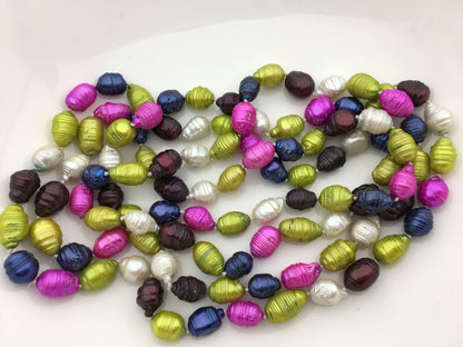 56'' AA 8-10mm misc color Tail Nuclear pearl Necklace,Wedding Necklace, Love, Mothers Day,Happiness,wholesale,NPN1-T4-6