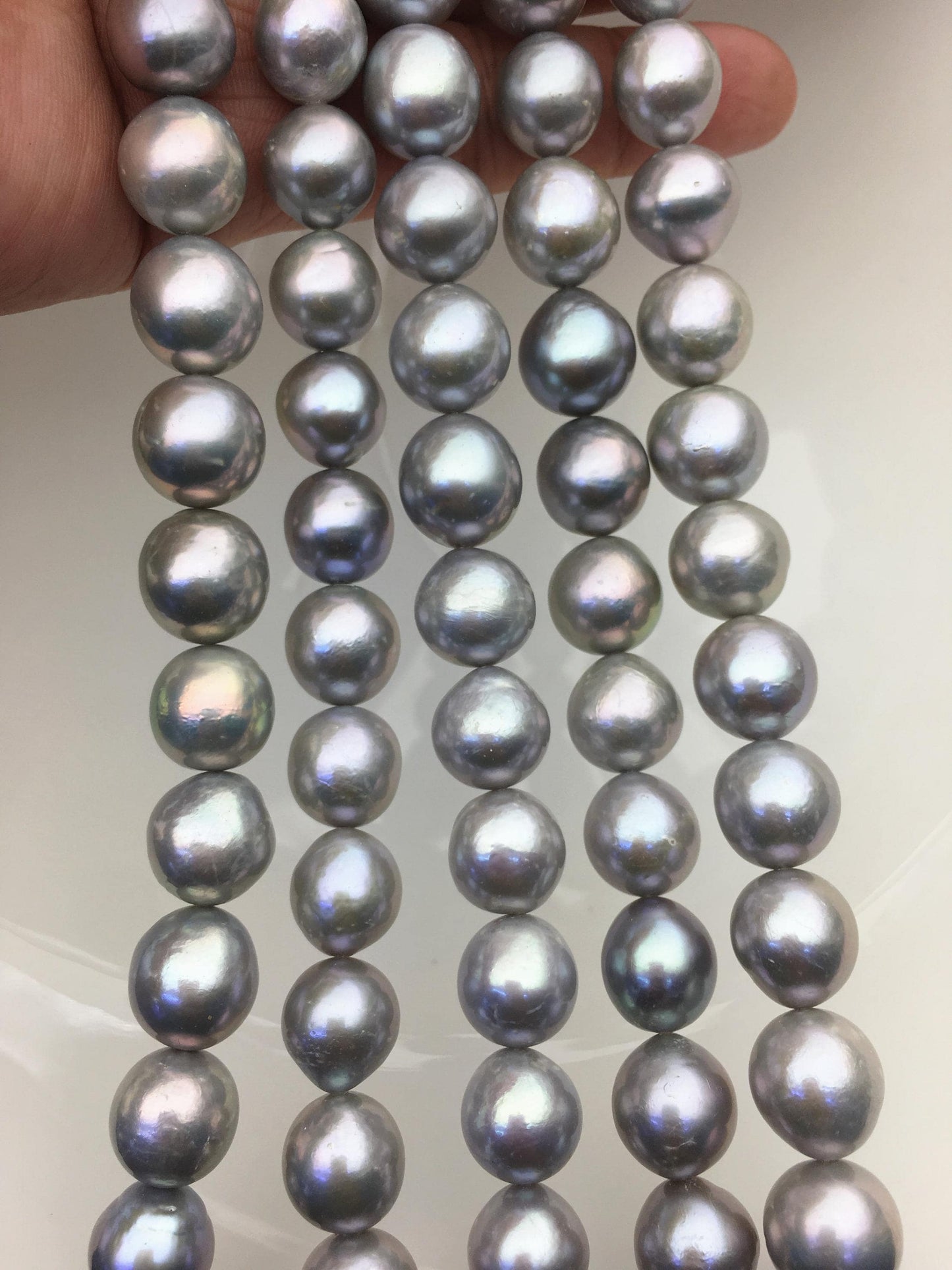 AA+ 11-13mm big gray near round Edison Freshwater Pearl,ED12-2A-5-14