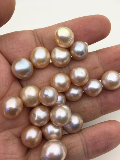 47pcs AAA/AA+ 10-12mm natural color drop Edison Freshwater Pearl,no hole,ED11-T1-8