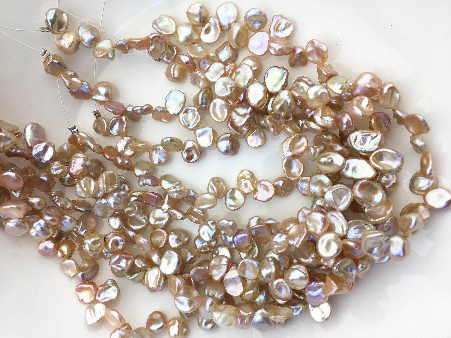 AAA+ 8-9mm Natural Purple Keshi Freshwater Pearls,keshi pearl strands,ZS-129-22