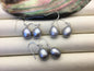 1 pair AAA 9.5-10mm gray long rice pearl dangle earrings,Sterling Silver,dangle pearl earrings,wedding earring,bridal,birthday,SE3-T59