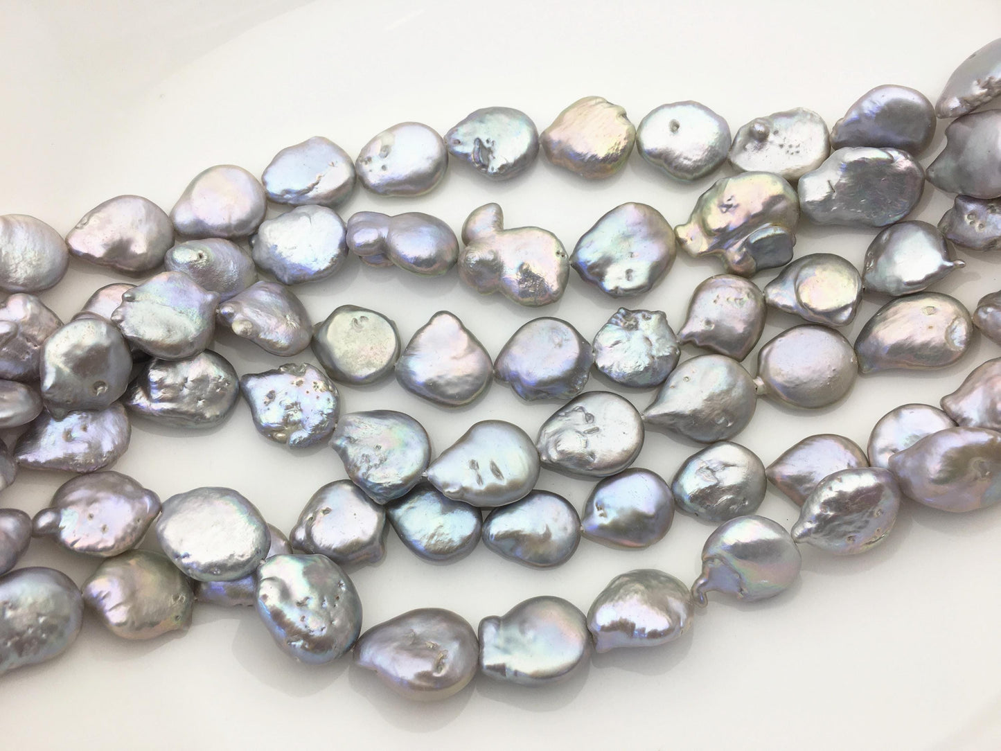 AA+ 12-15mm Gray Coin freshwater pearls,diy bead,flat round pearl bead,COIN12-T2