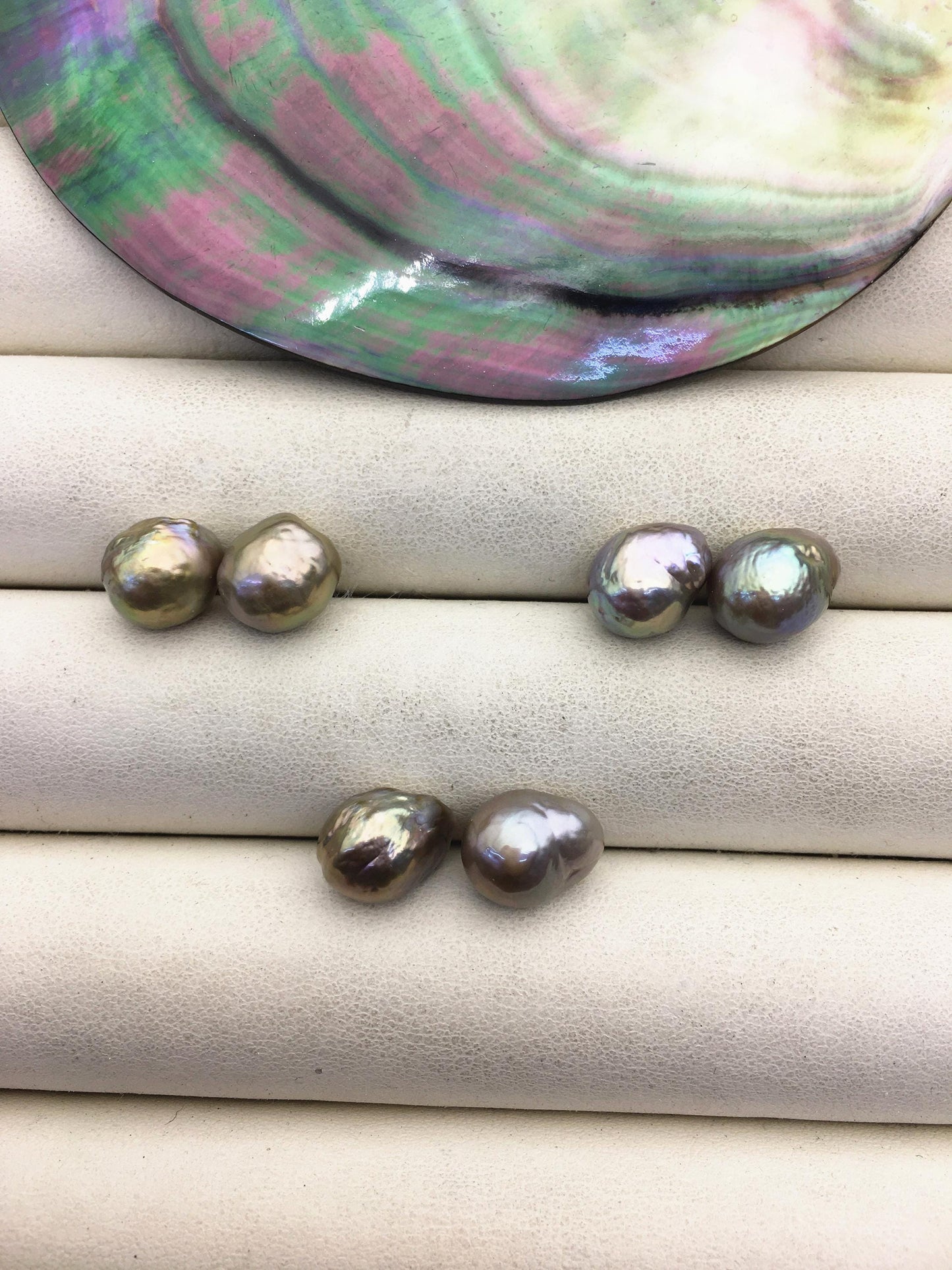 7 pairs AAA 8-9mm baroque drop edison freshwater pearl Pair,no hole,ED11-3A-2-8