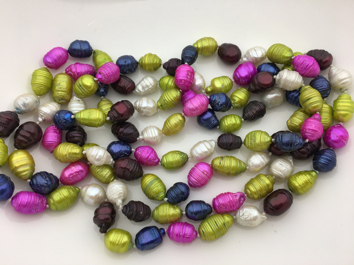 56'' AA 8-10mm misc color Tail Nuclear pearl Necklace,Wedding Necklace, Love, Mothers Day,Happiness,wholesale,NPN1-T4-6